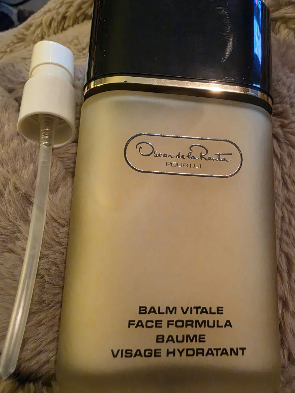Vintage Collectable discontinued box of Oscar de la Renta Pour Lui Vitale Balm